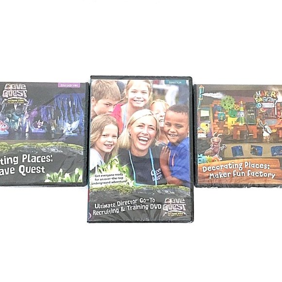 Cave Quest Maker Fun Factory Easy VBS 3 DVDs Decorating Places Ultimate Director - Picture 2 of 12